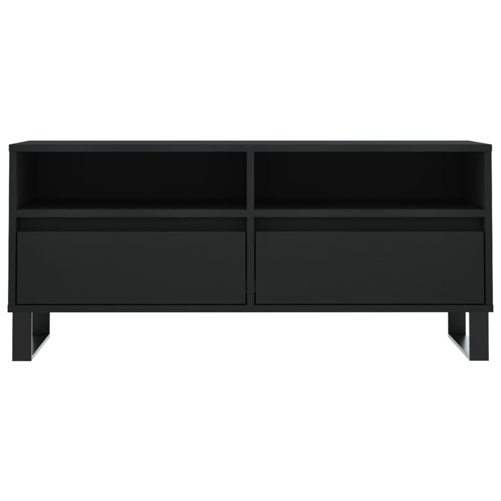 TV-Schrank Schwarz 100x34,5x44,5 cm Holzwerkstoff