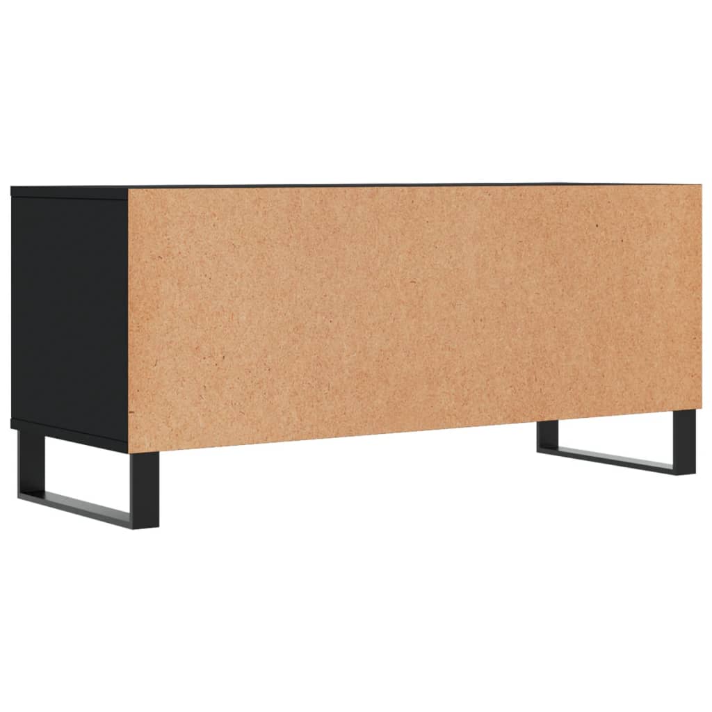 TV-Schrank Schwarz 100x34,5x44,5 cm Holzwerkstoff