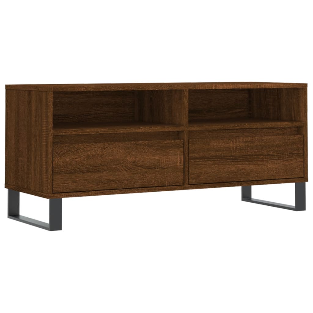 TV-Schrank Braun Eichen-Optik 100x34,5x44,5 cm Holzwerkstoff