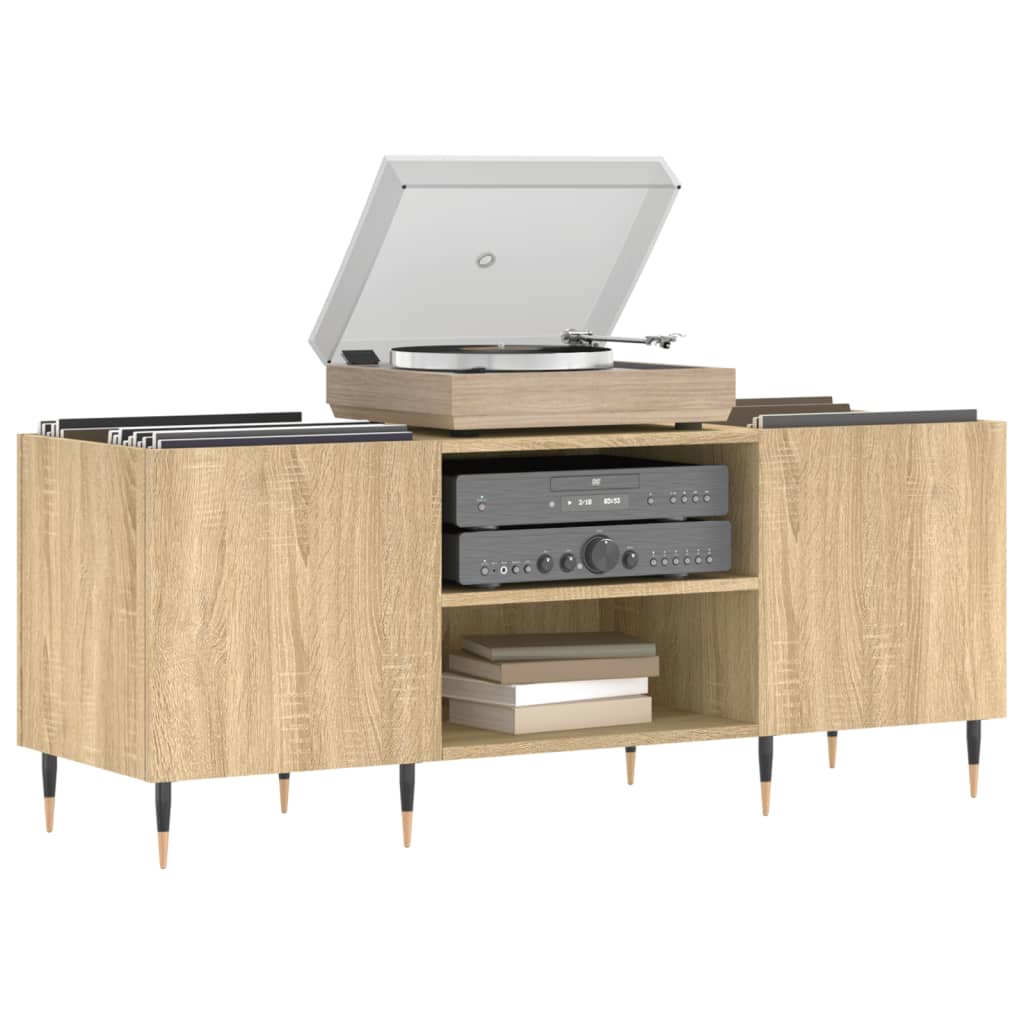 Plattenschrank Sonoma-Eiche 121x38x48 cm Holzwerkstoff