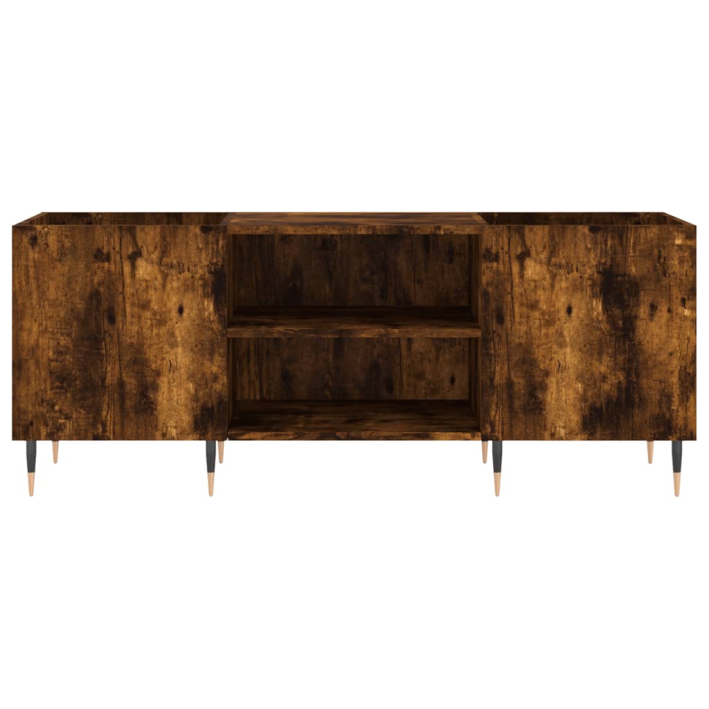 Plattenschrank Räuchereiche 121x38x48 cm Holzwerkstoff