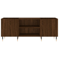 Thumbnail for Plattenschrank Braun Eichen-Optik 121x38x48 cm Holzwerkstoff