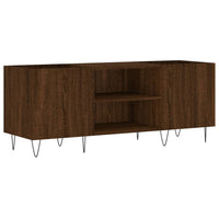 Thumbnail for Plattenschrank Braun Eichen-Optik 121x38x48 cm Holzwerkstoff