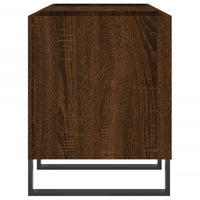 Thumbnail for Plattenschrank Braun Eichen-Optik 121x38x48 cm Holzwerkstoff