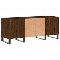 Thumbnail for Plattenschrank Braun Eichen-Optik 121x38x48 cm Holzwerkstoff