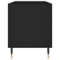 Thumbnail for Plattenschrank Schwarz 85x38x48 cm Holzwerkstoff