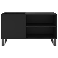 Thumbnail for Plattenschrank Schwarz 85x38x48 cm Holzwerkstoff