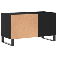 Thumbnail for Plattenschrank Schwarz 85x38x48 cm Holzwerkstoff