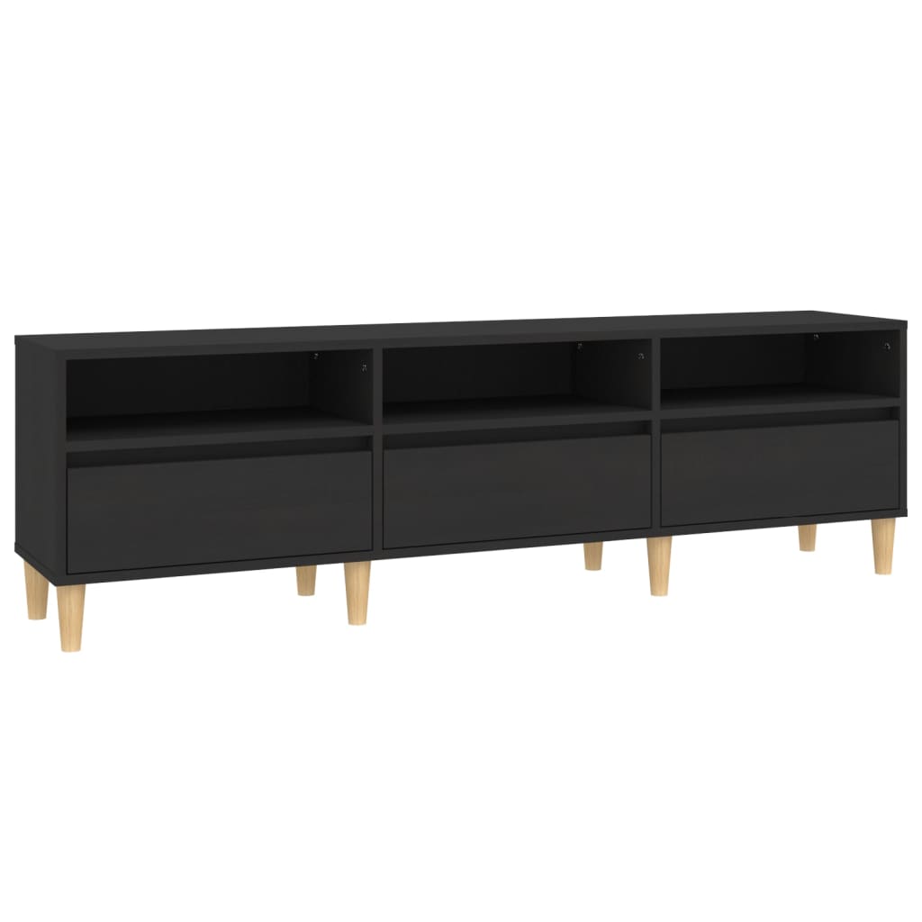 TV-Schrank Schwarz 150x30x44,5 cm Holzwerkstoff