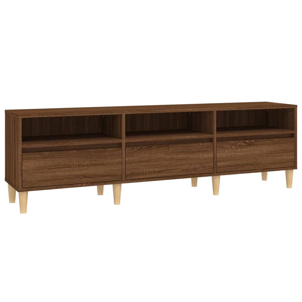 TV-Schrank Braun Eichen-Optik 150x30x44,5 cm Holzwerkstoff
