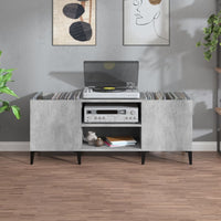 Thumbnail for Plattenschrank Betongrau 121x38x48 cm Holzwerkstoff