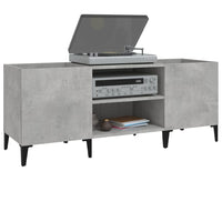 Thumbnail for Plattenschrank Betongrau 121x38x48 cm Holzwerkstoff