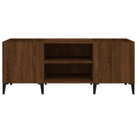 Thumbnail for Plattenschrank Braun Eichen-Optik 121x38x48 cm Holzwerkstoff