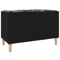 Thumbnail for Plattenschrank Schwarz 74,5x38x48 cm Holzwerkstoff