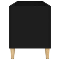 Thumbnail for Plattenschrank Schwarz 74,5x38x48 cm Holzwerkstoff