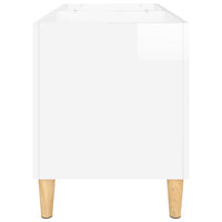 Thumbnail for Plattenschrank Hochglanz-Weiß 74,5x38x48 cm Holzwerkstoff