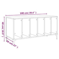 Thumbnail for Plattenschrank Grau Sonoma 100x38x48 cm Holzwerkstoff