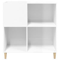 Thumbnail for Plattenschrank Hochglanz-Weiß 84,5x38x89 cm Holzwerkstoff