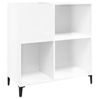 Thumbnail for Plattenschrank Hochglanz-Weiß 84,5x38x89 cm Holzwerkstoff