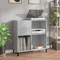 Thumbnail for Plattenschrank Betongrau 84,5x38x89 cm Holzwerkstoff