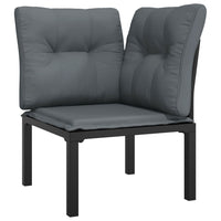 Thumbnail for 8-tlg. Garten-Lounge-Set Schwarz und Grau Poly Rattan