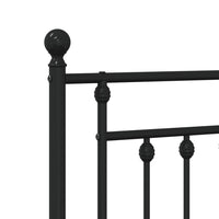 Thumbnail for Kopfteil Metall Schwarz 135 cm