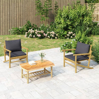 Thumbnail for Garten-Couchtisch 90x55x37 cm Bambus