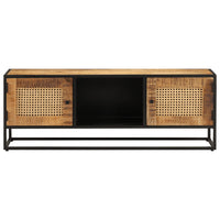 Thumbnail for TV-Schrank 110x30x40 cm Raues Massivholz Mango & Eisen