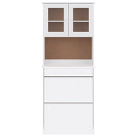 Thumbnail for Highboard ALTA Weiß 77x35x188 cm Massivholz Kiefer