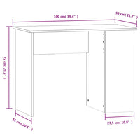 Thumbnail for Schreibtisch Sonoma-Eiche 100x55x75 cm Holzwerkstoff