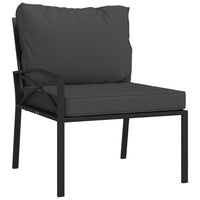 Thumbnail for 11-tlg. Garten-Lounge-Set mit Grauen Kissen Stahl