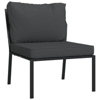 Thumbnail for 11-tlg. Garten-Lounge-Set mit Grauen Kissen Stahl