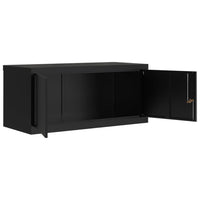 Thumbnail for Aktenschrank Schwarz 90x40x40 cm Stahl