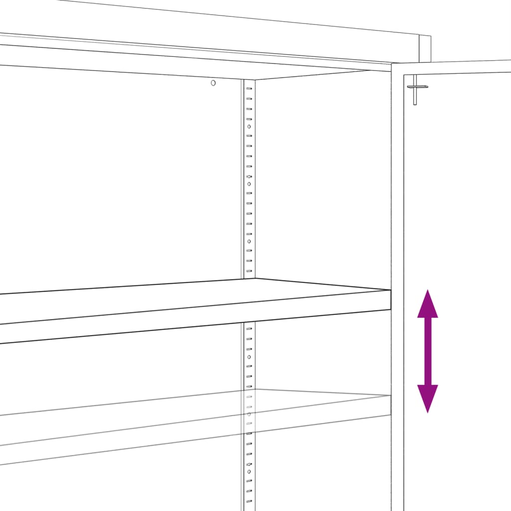 Aktenschrank Weiß 90x40x70 cm Stahl