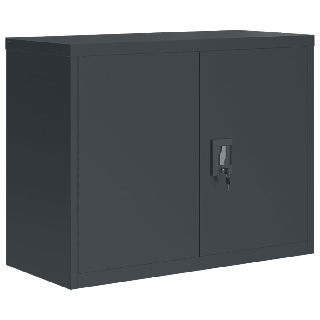 Aktenschrank Anthrazit 90x40x70 cm Stahl