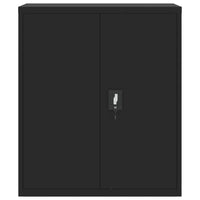 Thumbnail for Aktenschrank Schwarz 90x40x105 cm Stahl