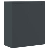 Thumbnail for Aktenschrank Anthrazit und Weiß 90x40x105 cm Stahl