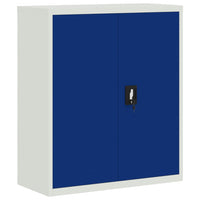 Thumbnail for Aktenschrank Hellgrau und Blau 90x40x105 cm Stahl