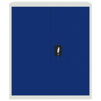 Thumbnail for Aktenschrank Hellgrau und Blau 90x40x105 cm Stahl