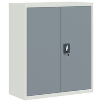 Thumbnail for Aktenschrank Hellgrau und Dunkelgrau 90x40x105 cm Stahl