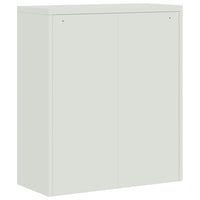 Thumbnail for Aktenschrank Hellgrau und Dunkelgrau 90x40x105 cm Stahl