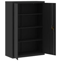 Thumbnail for Aktenschrank Schwarz 90x40x140 cm Stahl