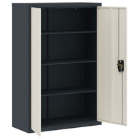 Thumbnail for Aktenschrank Anthrazit und Weiß 90x40x140 cm Stahl