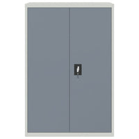 Thumbnail for Aktenschrank Hellgrau und Dunkelgrau 90x40x140 cm Stahl