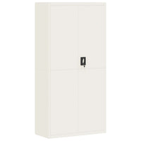 Thumbnail for Aktenschrank Weiß 90x40x180 cm Stahl