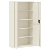 Thumbnail for Aktenschrank Weiß 90x40x180 cm Stahl