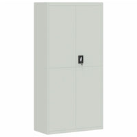 Thumbnail for Aktenschrank Hellgrau 90x40x180 cm Stahl