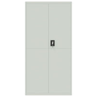 Thumbnail for Aktenschrank Hellgrau 90x40x180 cm Stahl
