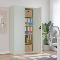 Thumbnail for Aktenschrank Hellgrau 90x40x180 cm Stahl