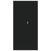 Thumbnail for Aktenschrank Schwarz 90x40x180 cm Stahl